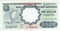Malaya And British Borneo 1 Dollar,  1. 3. 1959